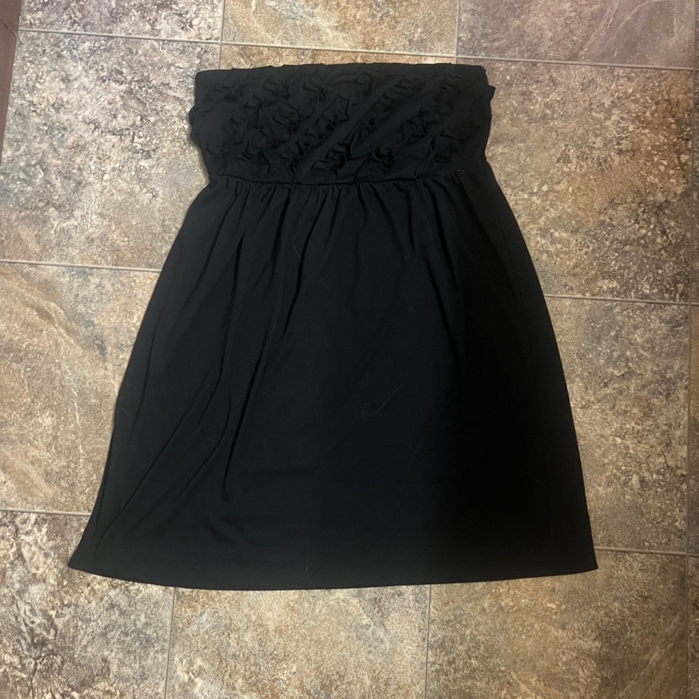 OP Black Strapless Dress